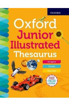 Coperta cărții 'Oxford Junior Illustrated Thesaurus'