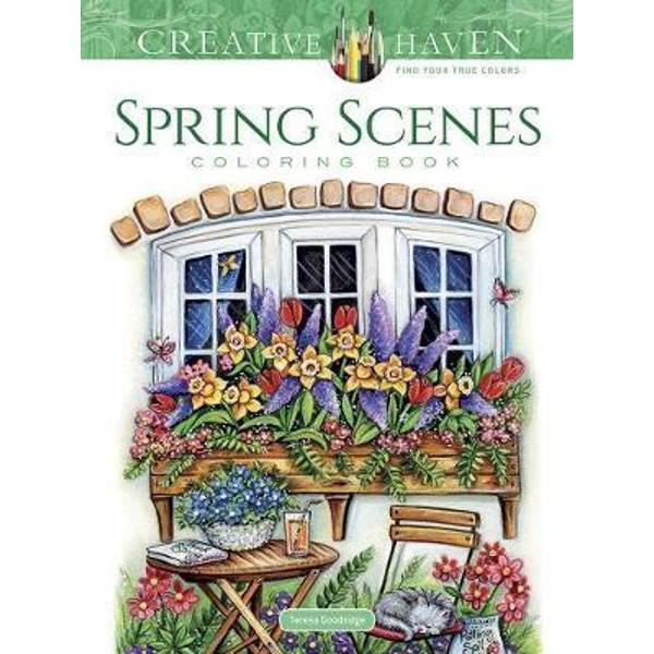 Creative Haven Spring Scenes Coloring Book