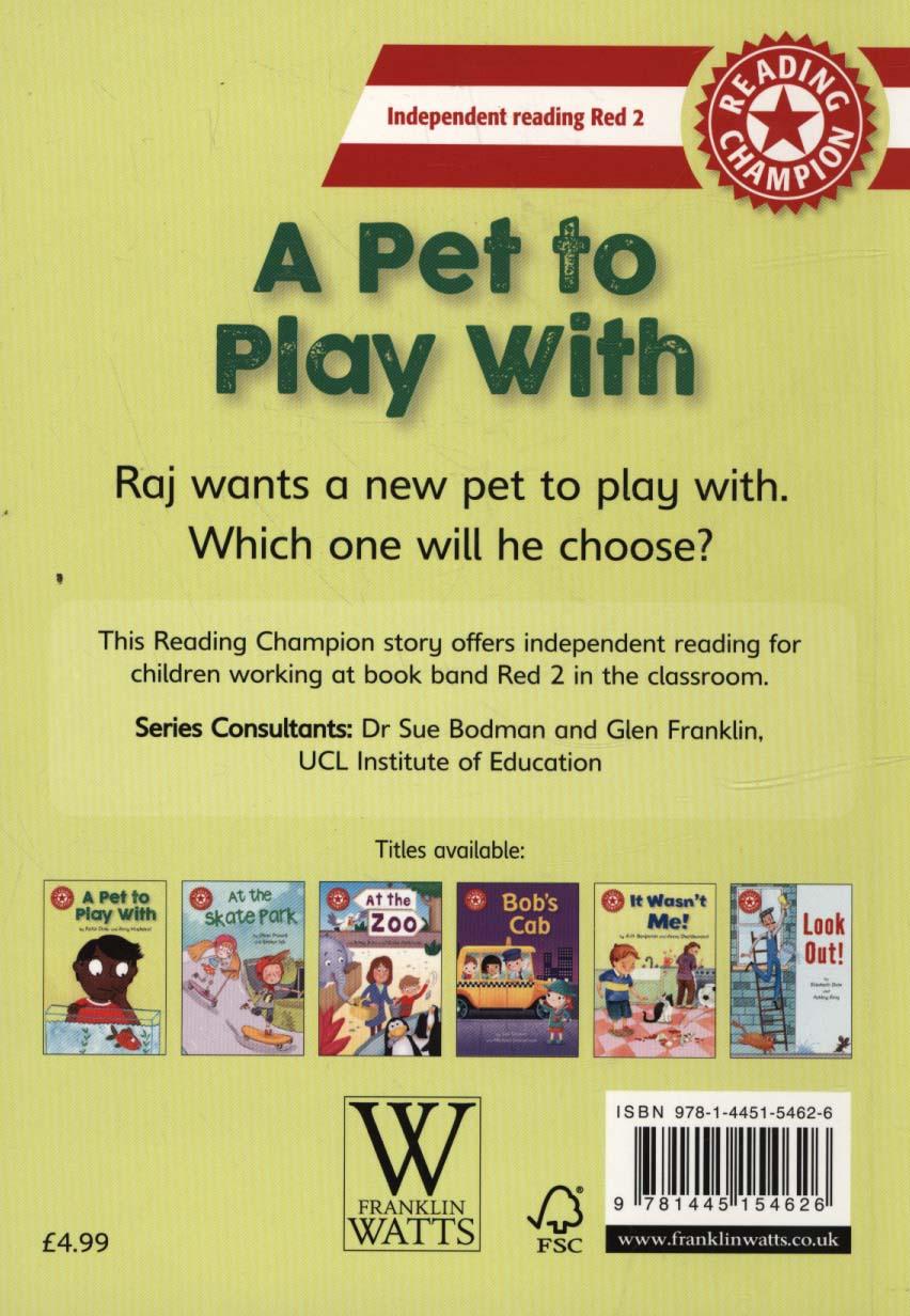 Reading Champion: A Pet to Play With