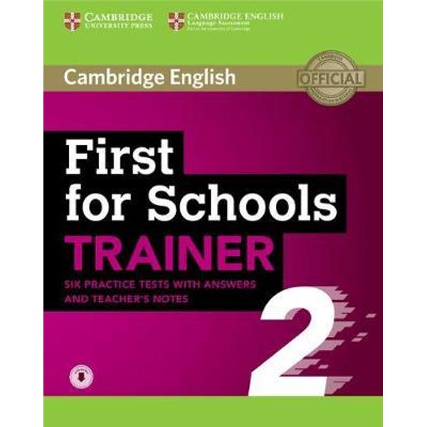 First for Schools Trainer 2 6 Practice Tests with Answers an