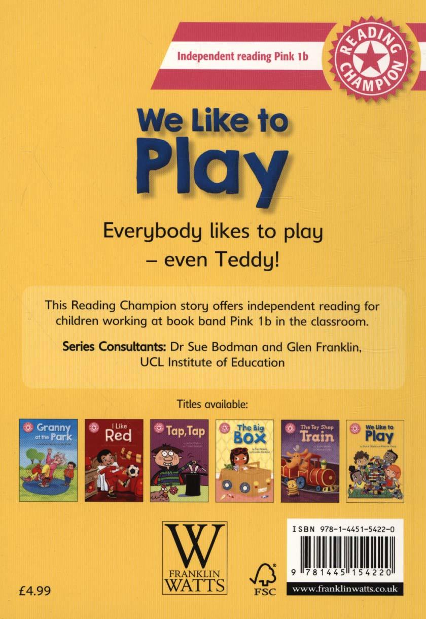 Reading Champion: We Like to Play