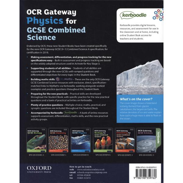 OCR Gateway Physics for GCSE Combined Science Student Book