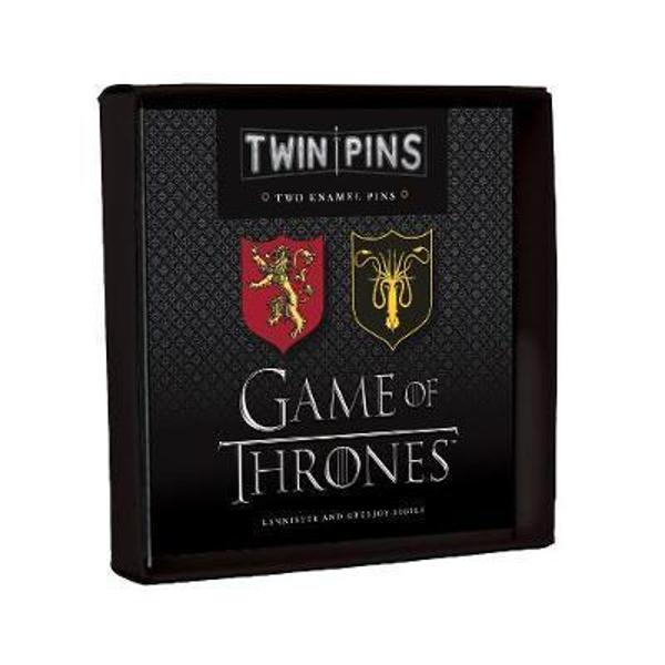 Game of Thrones Twin Pins: Lannister and Greyjoy Sigils