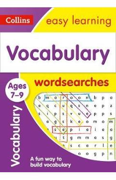 Coperta cărții 'Vocabulary Word Searches Ages 7-9'