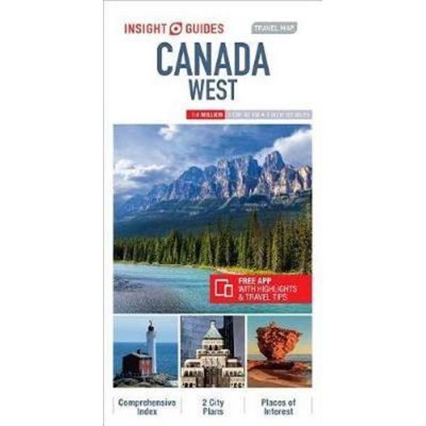 Insight Guides Travel Map Canada West