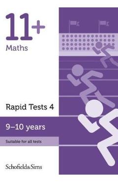 Coperta cărții '11+ Maths Rapid Tests Book 4: Year 5, Ages 9-10'