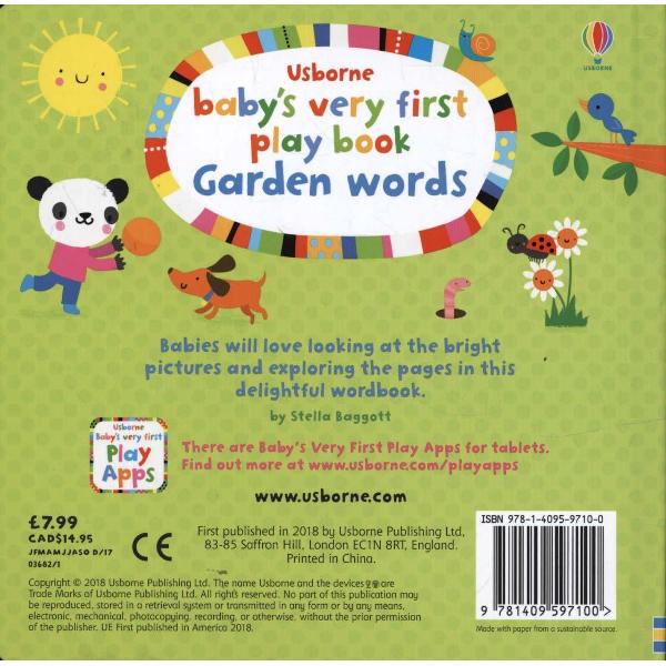 Baby's Very First Play book Garden Words