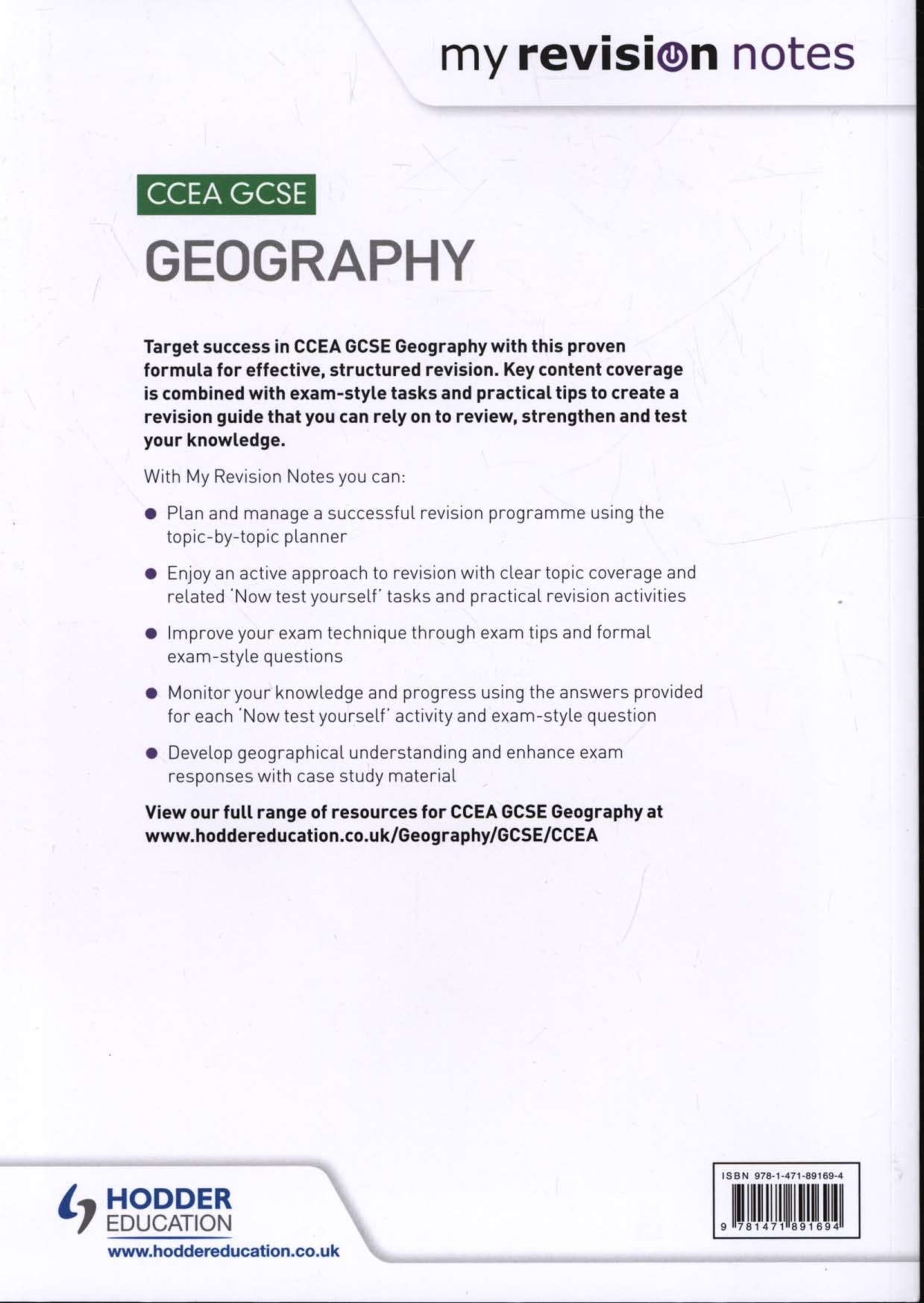 My Revision Notes: CCEA GCSE Geography