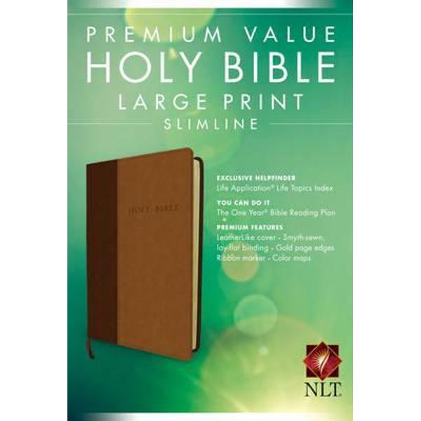 Premium Value Large Print Slimline Bible-NLT