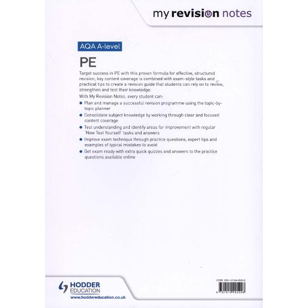 My Revision Notes: AQA A-level PE