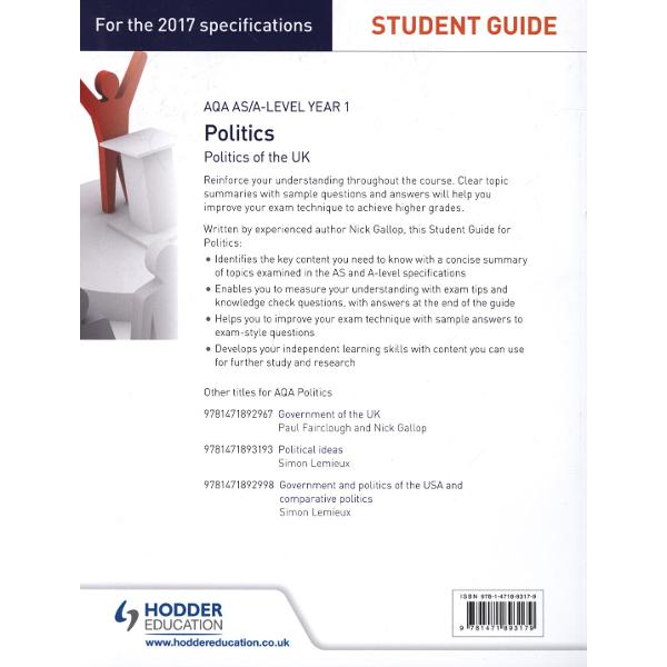 AQA AS/A-level Politics Student Guide 2: Politics of the UK