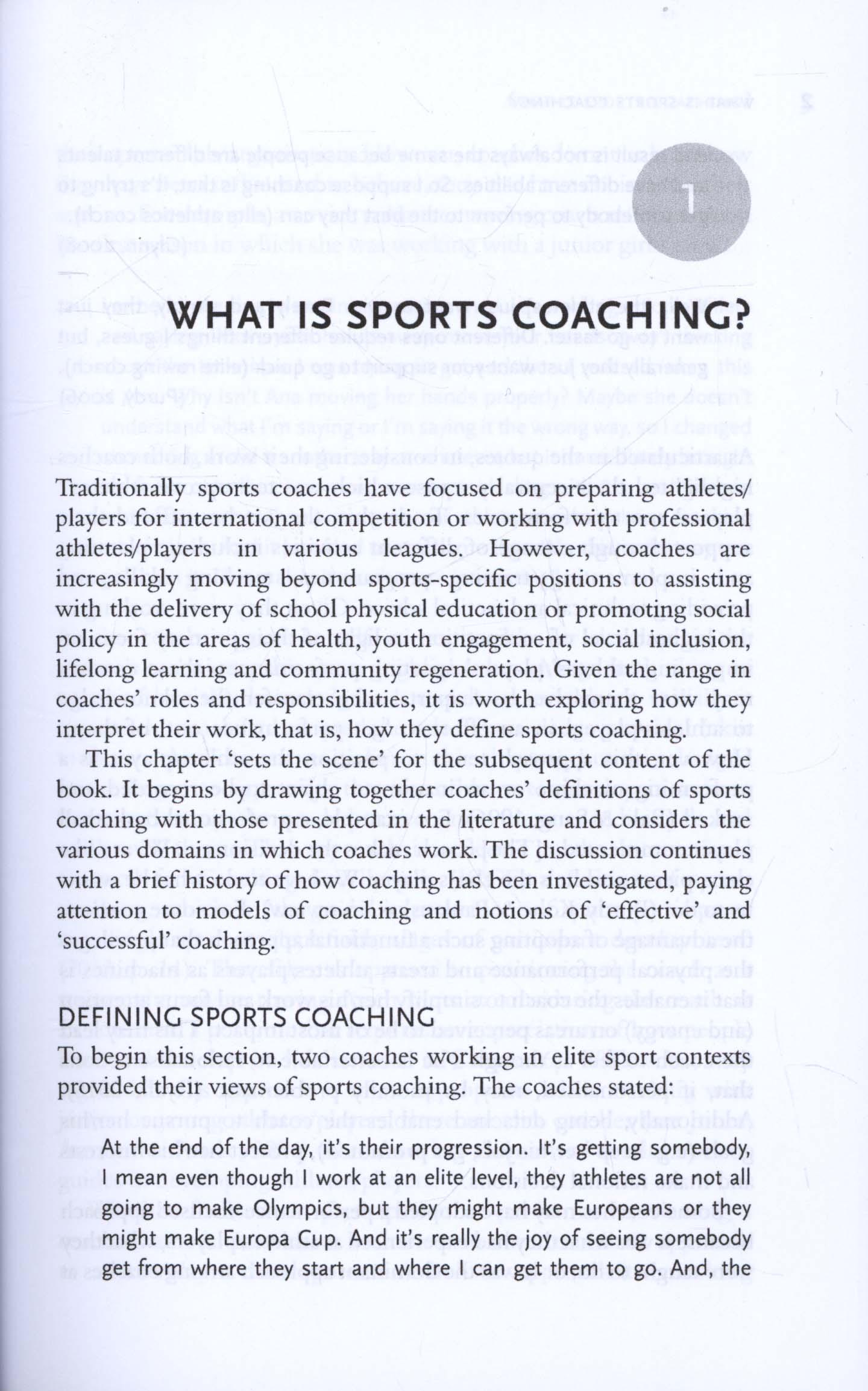 Sports Coaching: The Basics