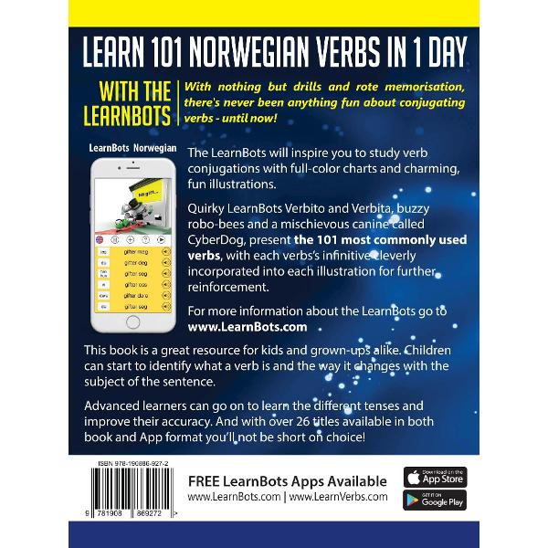 Learn 101 Norwegian Verbs in 1 Day with the Learnbots