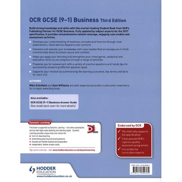 OCR GCSE (9-1) Business, Third Edition