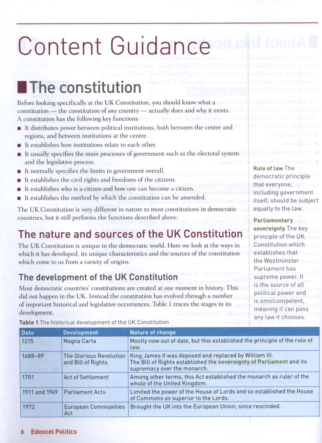 Edexcel AS/A-level Politics Student Guide 2: UK Government