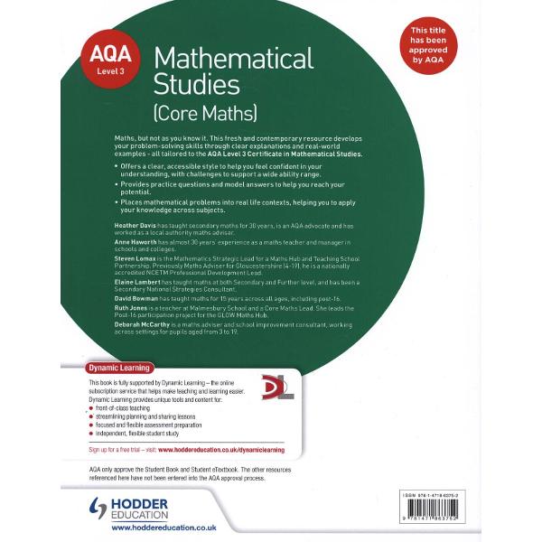 AQA Level 3 Certificate in Mathematical Studies