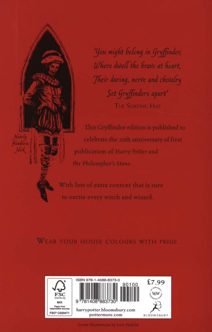 Harry Potter and the Philosopher's Stone - Gryffindor Editio