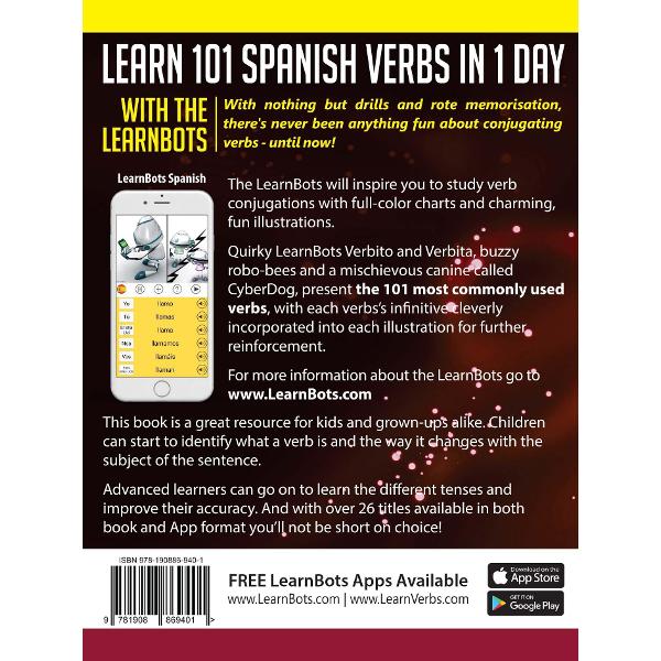 Learn 101 Spanish Verbs in 1 Day with the Learnbots