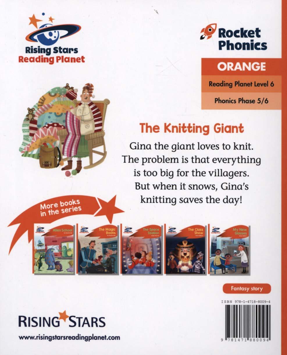 Reading Planet - The Knitting Giant - Orange: Rocket Phonics