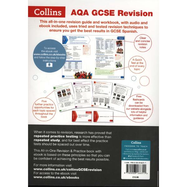 AQA GCSE Spanish All-in-One Revision and Practice