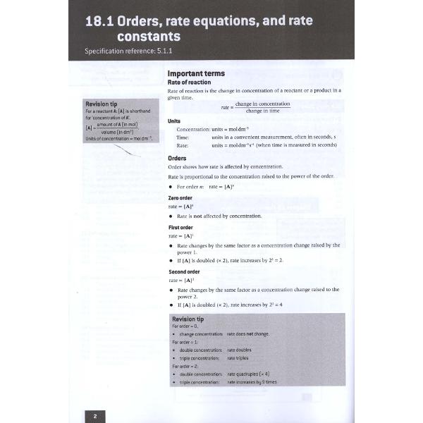 OCR A Level Chemistry A Year 2 Revision Guide