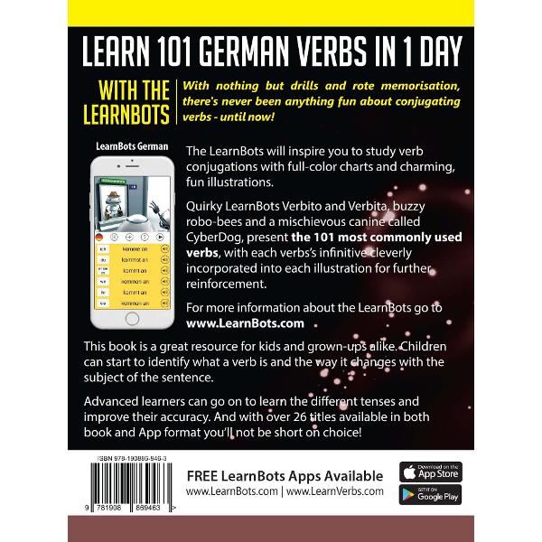 Learn 101 German Verbs in 1 Day with the Learnbots