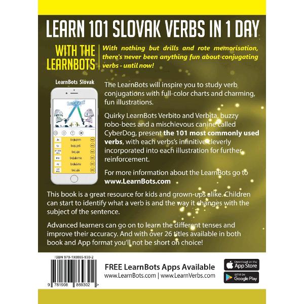 Learn 101 Slovak Verbs in 1 Day with the Learnbots