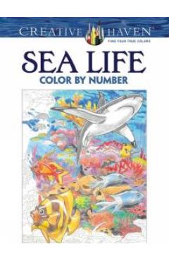 Creative Haven Sea Life Color by Number Coloring Book