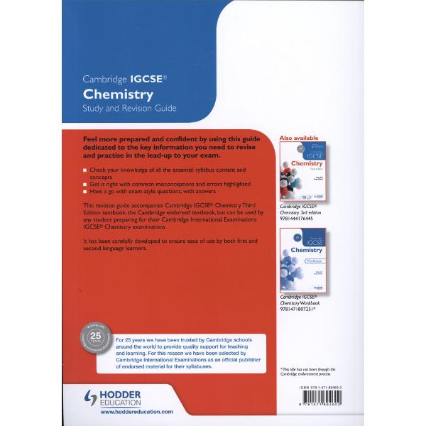 Cambridge IGCSE Chemistry Study and Revision Guide