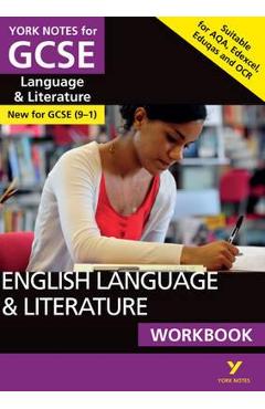 Coperta cărții 'English Language and Literature Workbook: York Notes for GCS'