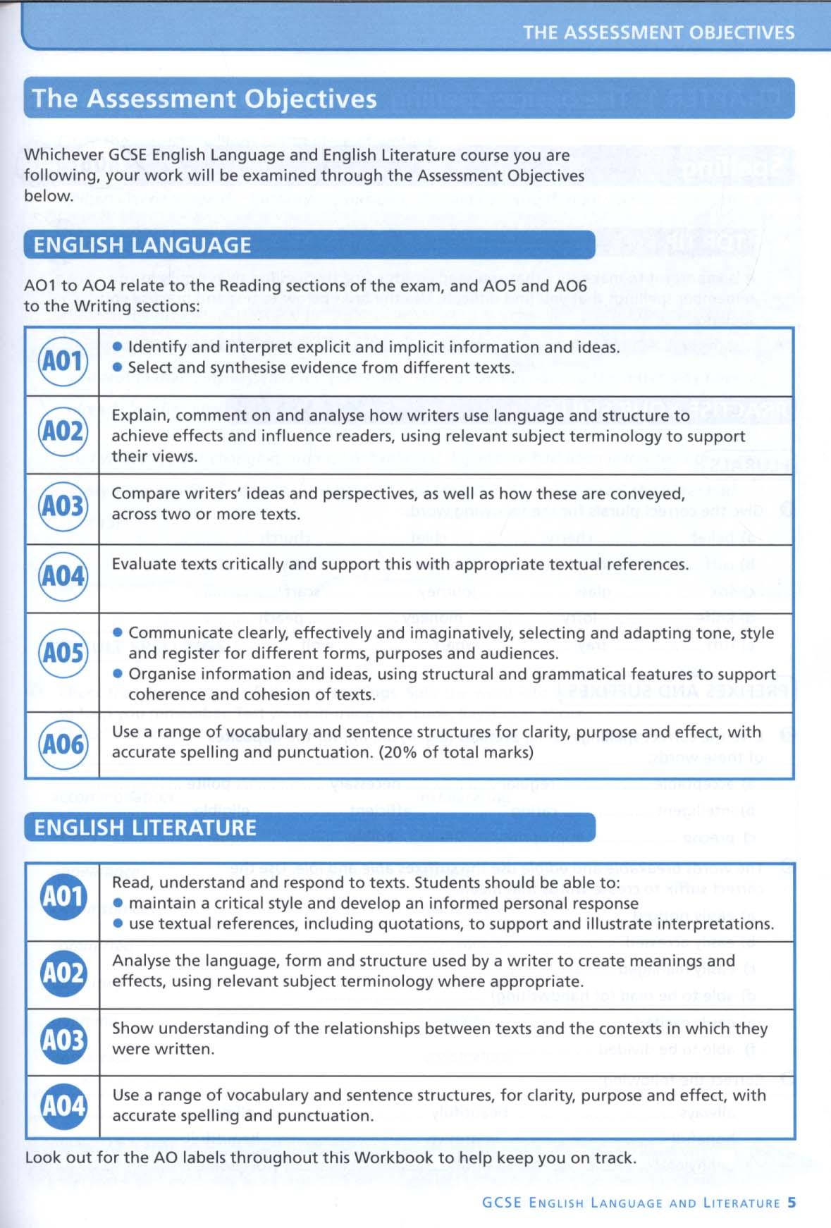 English Language and Literature Workbook: York Notes for GCS