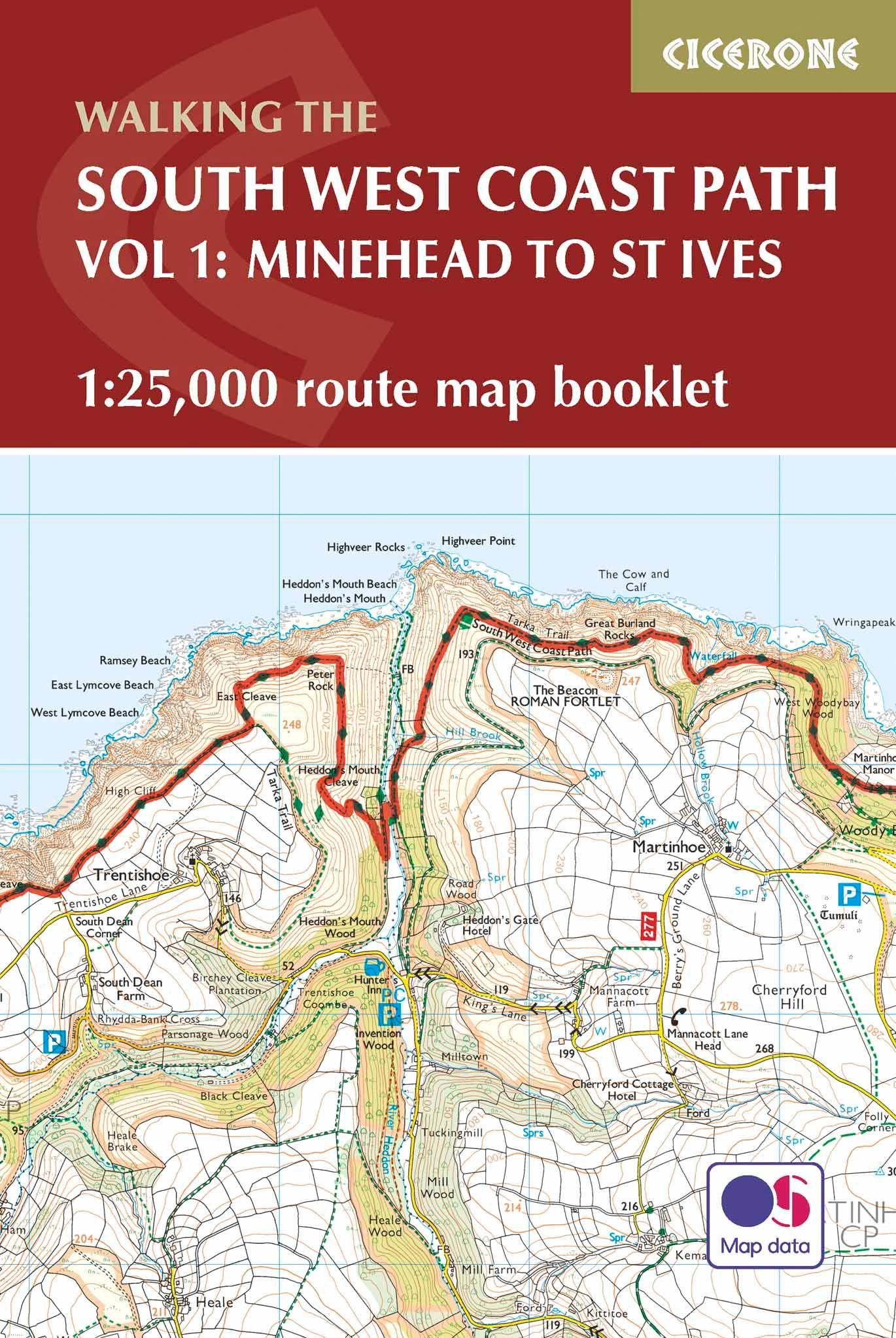South West Coast Path Map Booklet - Minehead to St Ives