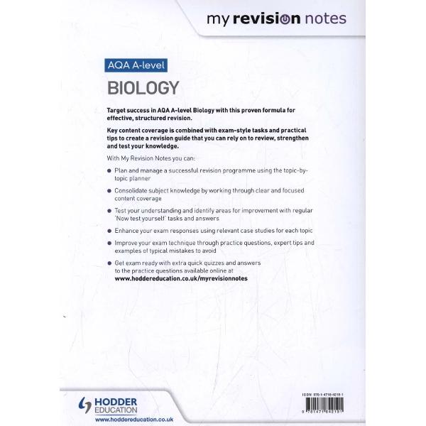 My Revision Notes: AQA A Level Biology