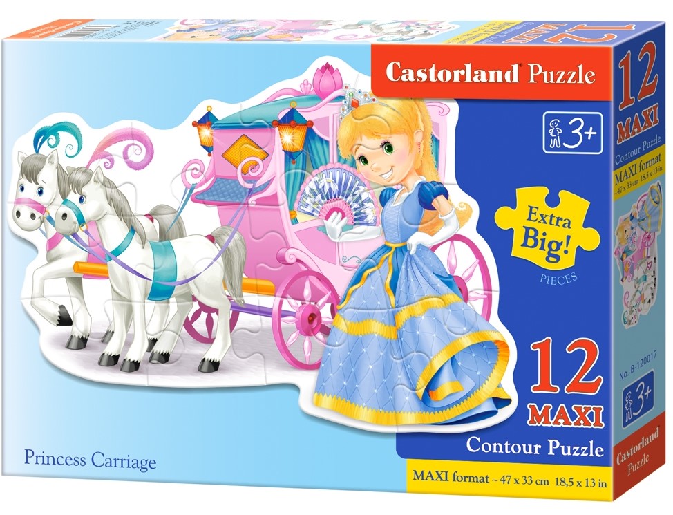 Puzzle 12 Maxi - Princess Carriage