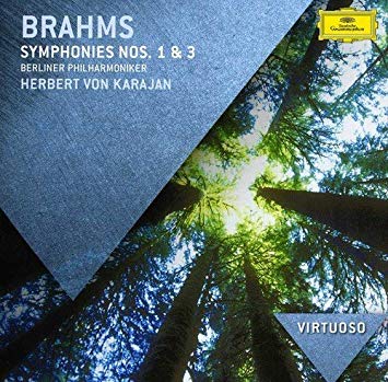 CD Brahms - Symphonies nos. 1 & 3 - Herbert Von Karajan