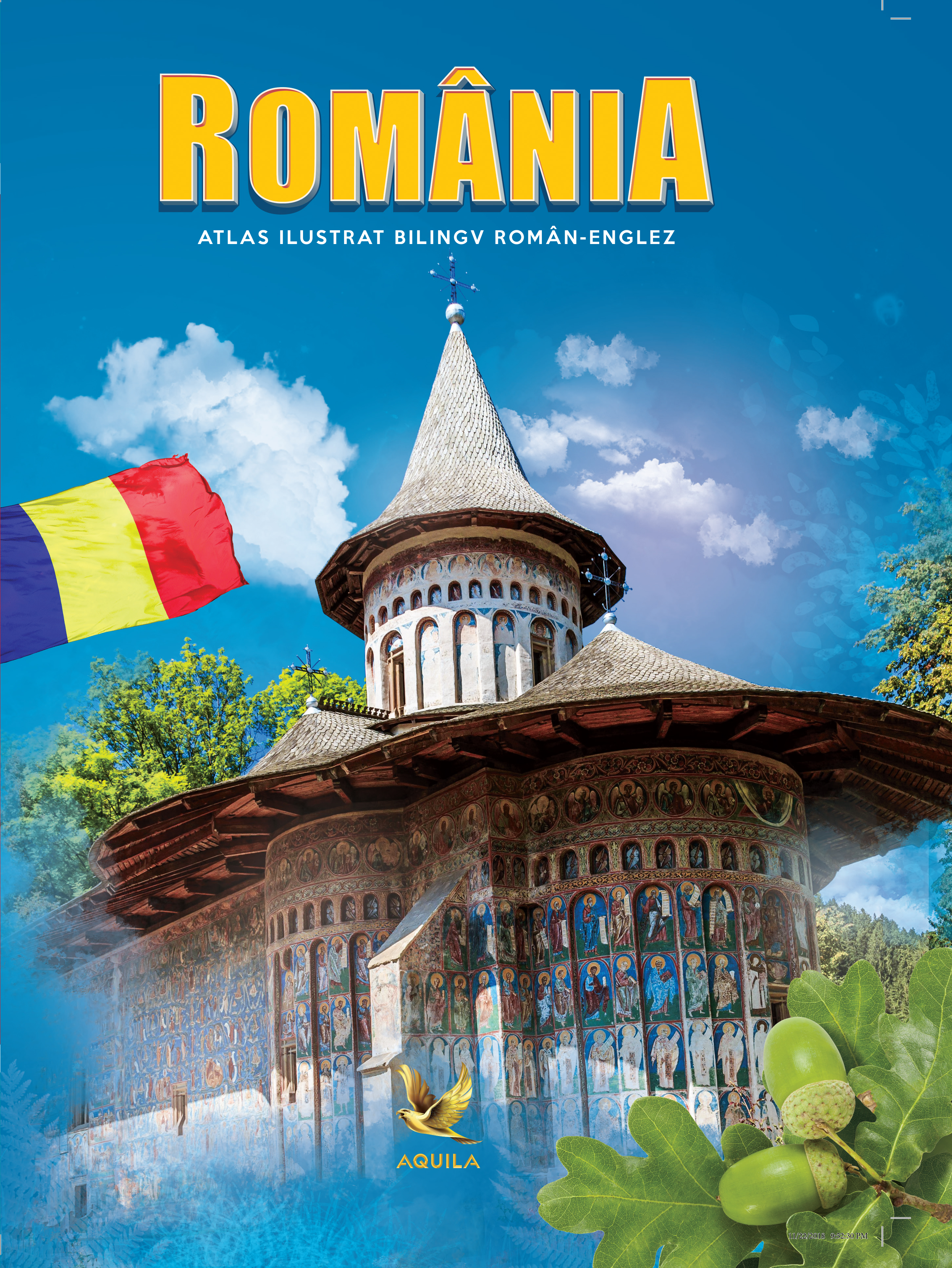Romania. Atlas ilustrat roman-englez