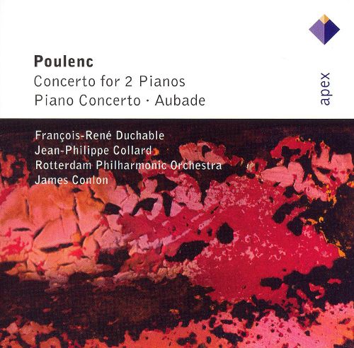 CD Poulenc - Concerto for 2 pianos, Piano concerto, Aubade