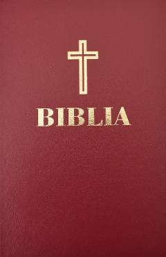 Coperta cărții 'Biblia sau Sfanta Scriptura - Visiniu'