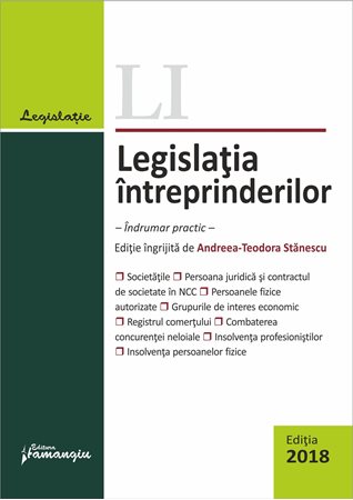 Legislatia intreprinderilor ed.2018