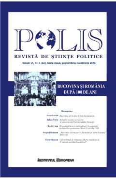 Poza produsului Polis Vol. 6 Nr. 4 (22). Serie noua. Septembrie-noiembrie 2018. Revista de stiinte politice