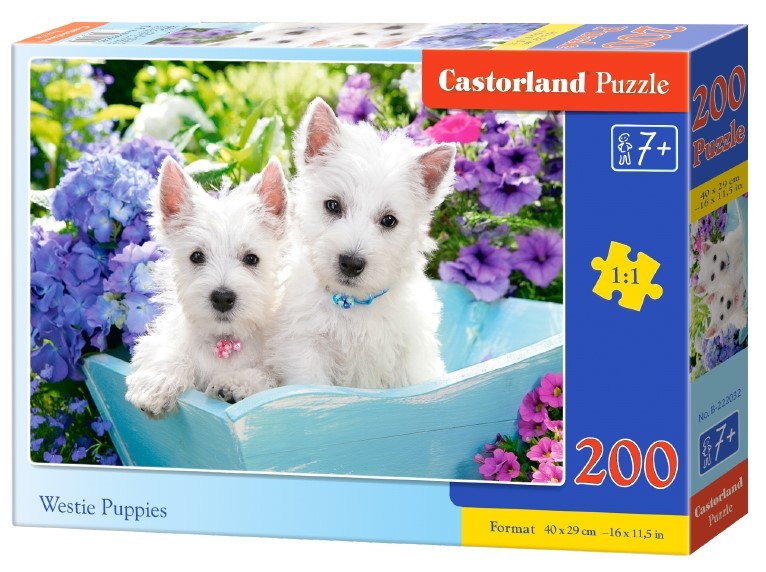 Puzzle 200. Westie Puppies