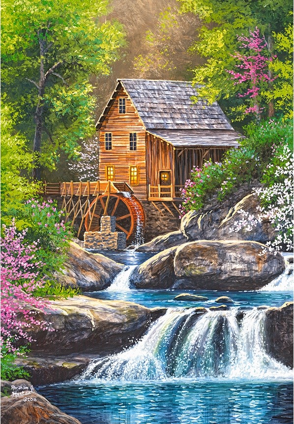 Puzzle 1000. Spring Mill