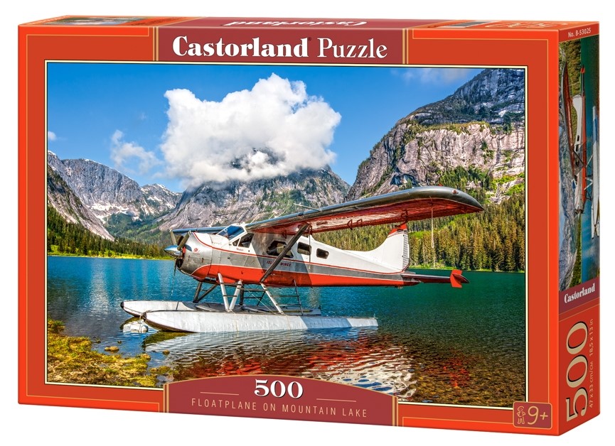 Puzzle 500. Floatplane on Mountain Lake