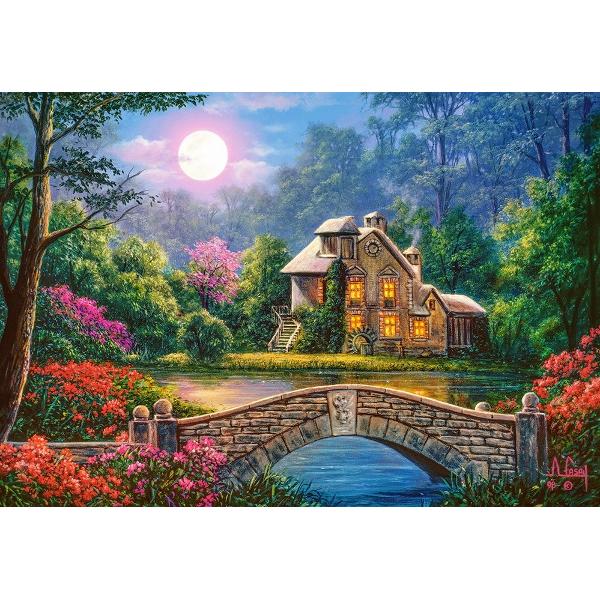 Puzzle 1000. Cottage in The Moon Garden