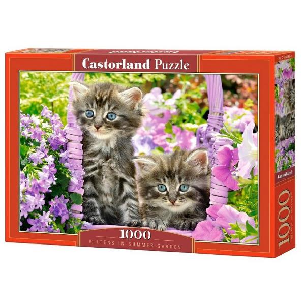 Puzzle 1000. Kittens in Summer Garden