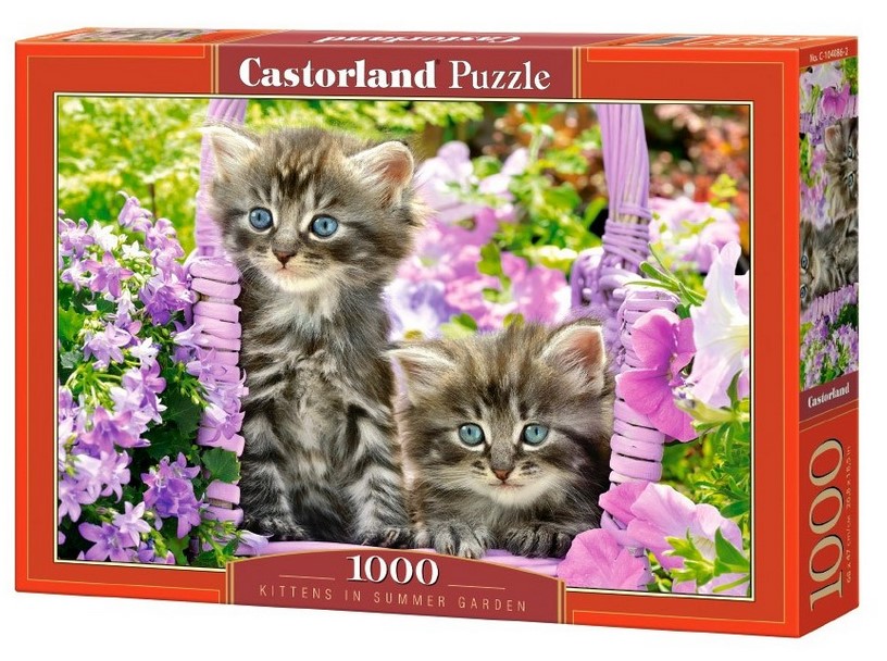 Puzzle 1000. Kittens in Summer Garden