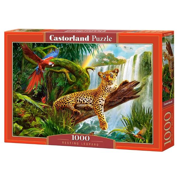Puzzle 1000. Resting Leopard