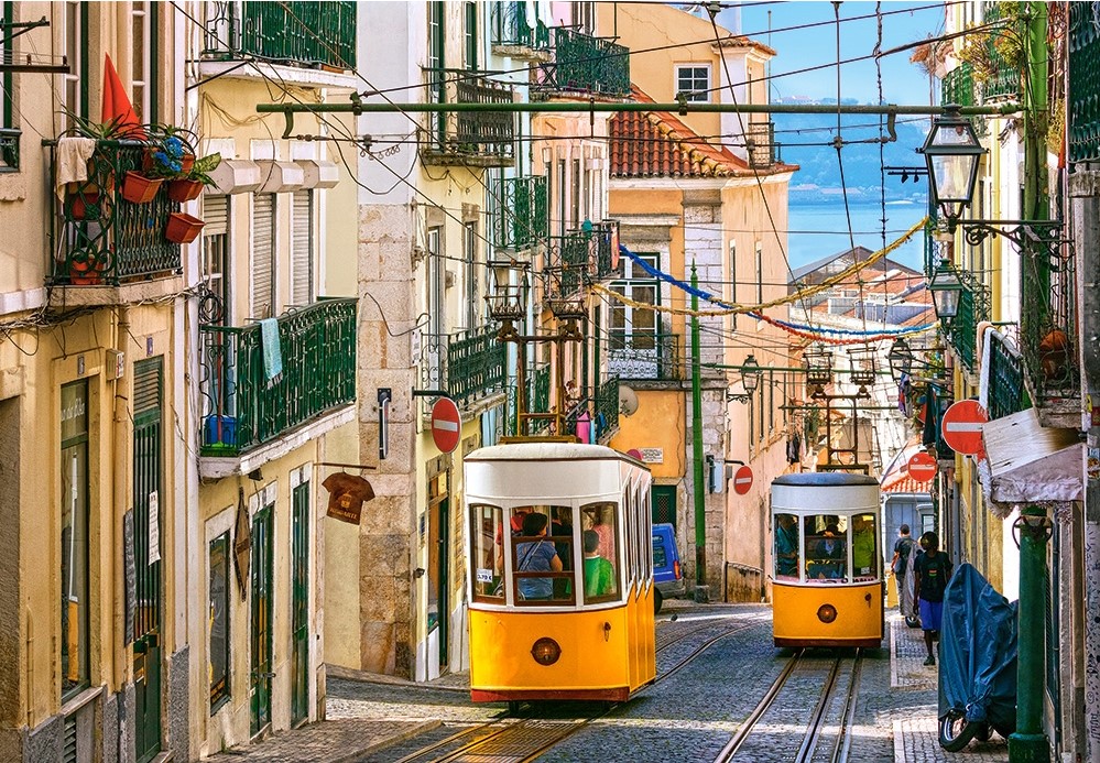 Puzzle 1000. Lisbon Trams, Portugal