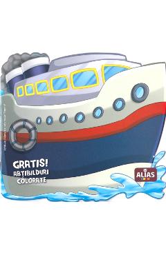 Coperta cărții 'Vaporul. Abțibilduri colorate'