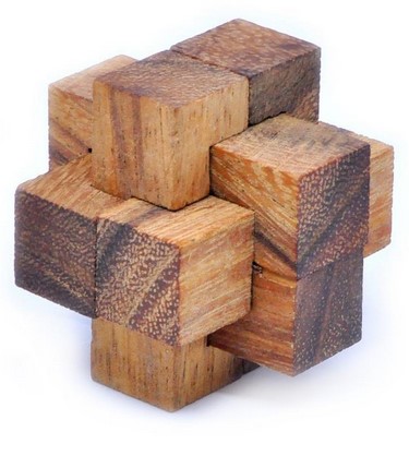 Puzzle din lemn. Burr